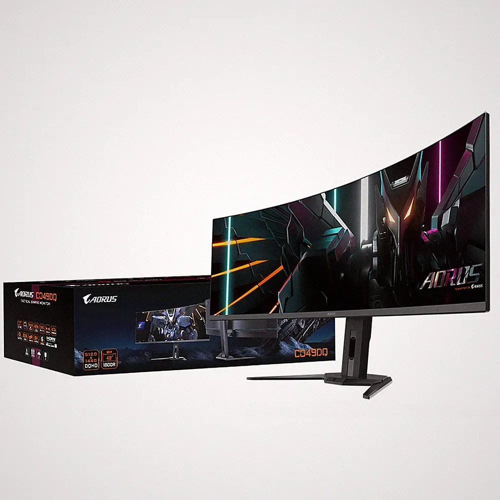 Gigabyte AORUS 49" DQHD OLED 144Hz 0.03ms 1800R Curved Gaming Monitor 3 Years