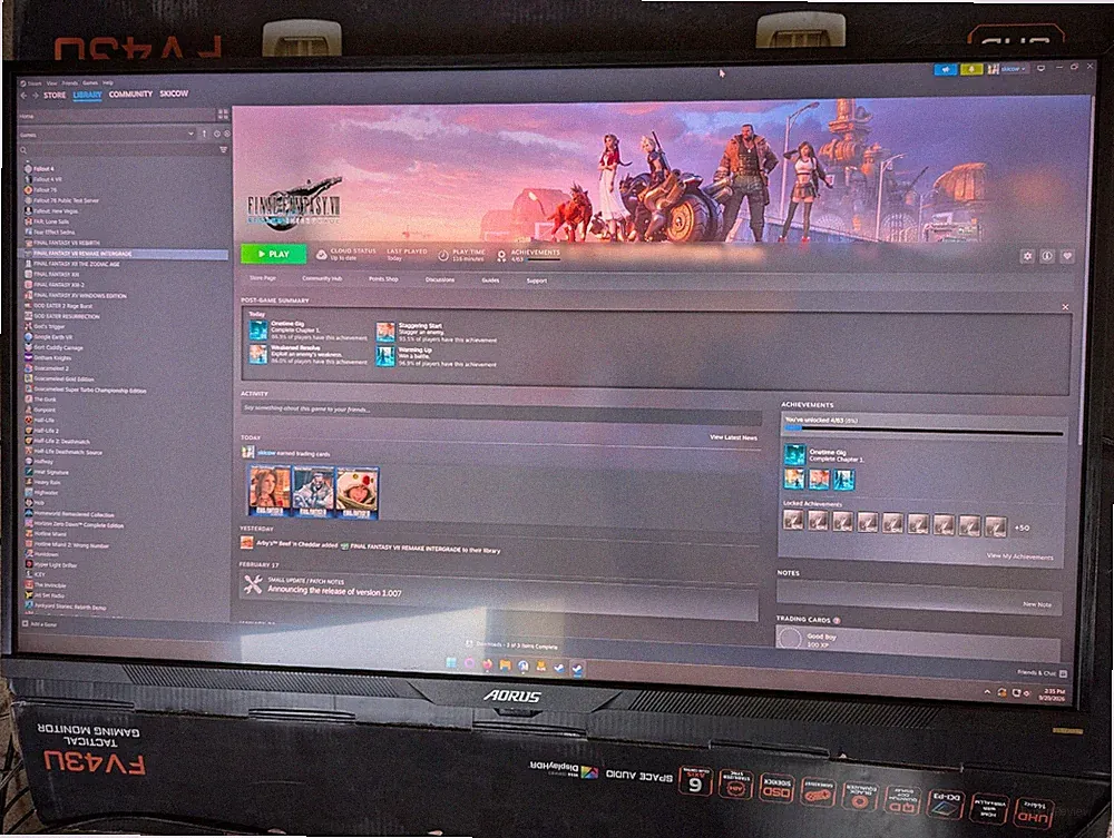 GIGABYTE - AORUS FV43U 43" LED 4K UHD FreeSync Premium Pro Gaming Monitor...