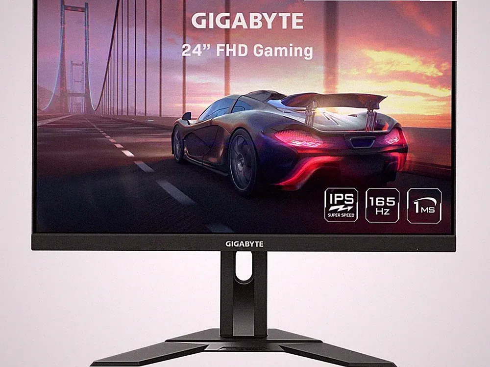 GIGABYTE G24F 2-24" 165Hz/180Hz(OC) 1080P Gaming Monitor, 1920 x 1080 SS IPS Dis