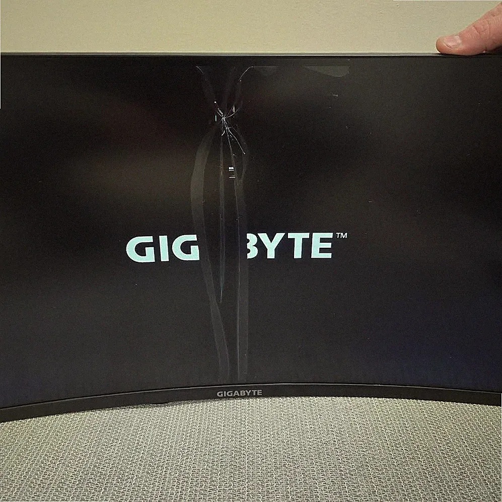 Gigabyte - G34WQC A 34" LED Curved WQHD Ultrawide Gaming Monitor PARTS ONLY