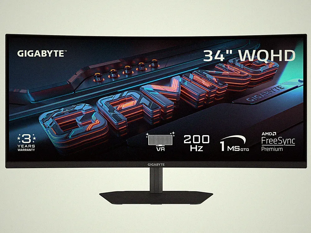 GIGABYTE G34WQC2 34" Class UW-QHD Curved Screen Gaming LED Monitor