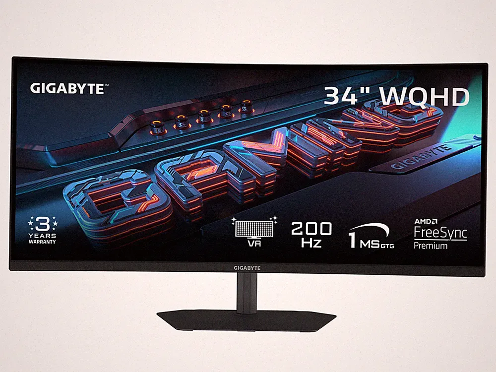 GIGABYTE G34WQC2 34" Class UW-QHD Curved Screen Gaming LED Monitor