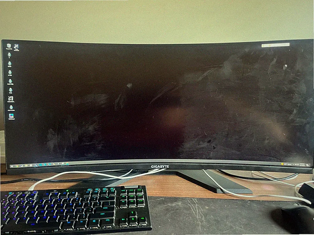 GIGABYTE G34WQCASA 34 inch Curved Widescreen IPS LED Gaming Monitor - Black