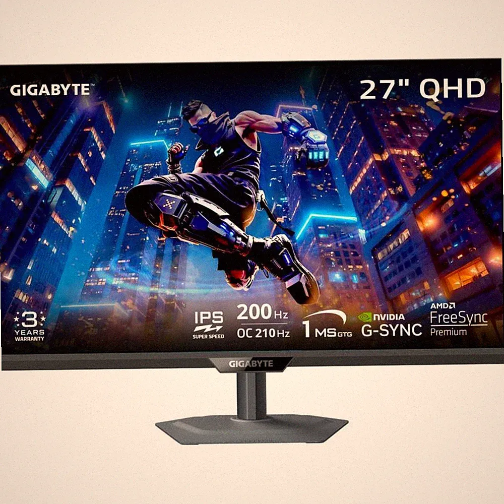 Gigabyte M27Q2 SA 27" QHD 200Hz Gaming Monitor 1ms AMD FreeSync Premium & G-SYNC