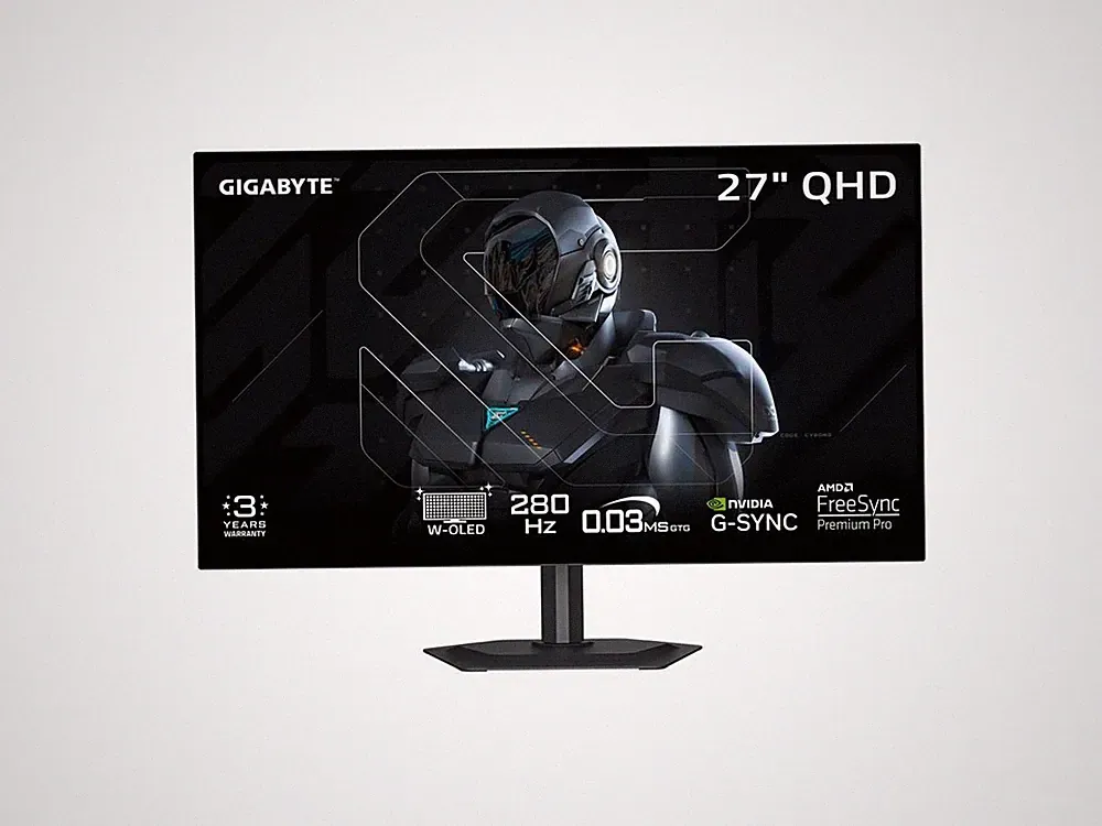 GIGABYTE - MO27Q28G - 27" W-OLED Gaming Monitor - QHD 2560x1440 - 280Hz - 0.03m