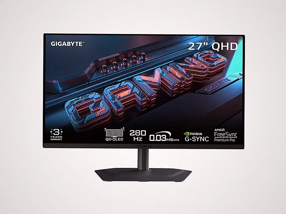 GIGABYTE MO27Q2A 27" QHD OLED 0.03 ms Anti-glare 280Hz Flat Panel Gaming Monitor