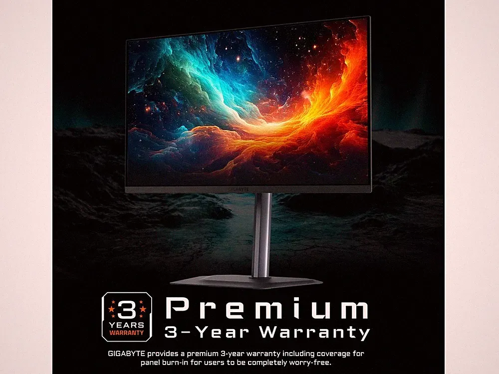 GIGABYTE - MO27U2 - 27" QD-OLED Gaming Monitor - UHD 3840x2160 - 240Hz - 0.03ms