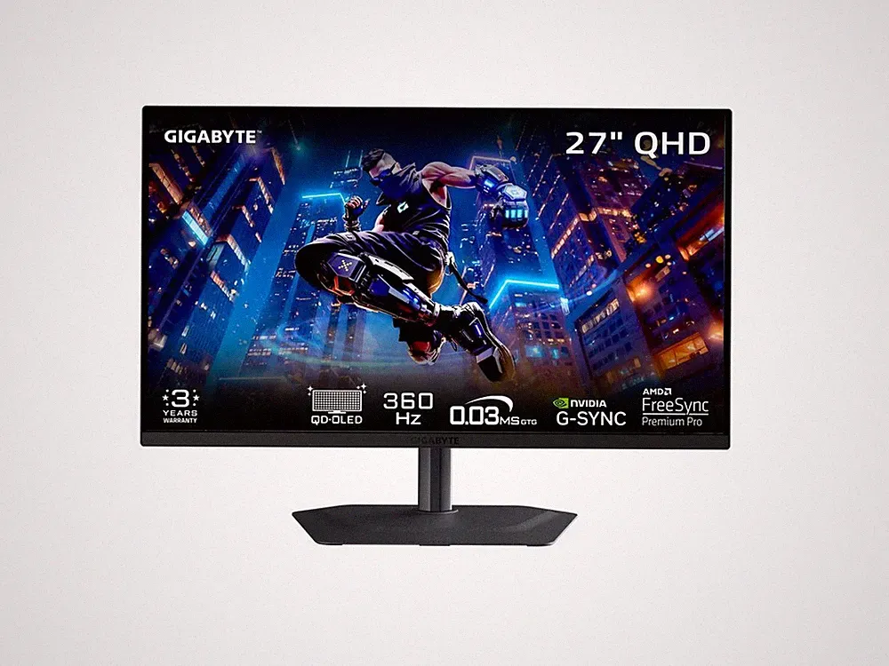 Gigabyte Technology MO27Q3 27" QD-OLED Gaming Monitor - QHD 360Hz