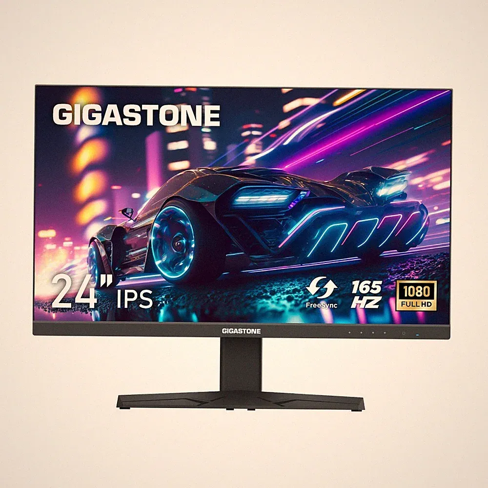 Gigastone 24 inch IPS Gaming Monitor 165Hz FHD 1920 x 1080, with HDMI cable