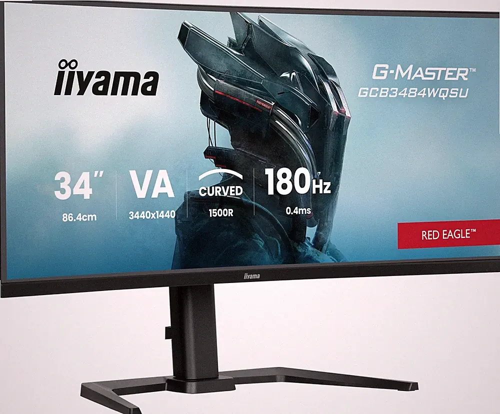 GMaster Red Eagle GCB3484WQSUB1 Curved 1500R 86.4cm 34” VA LED Gaming Monitor...