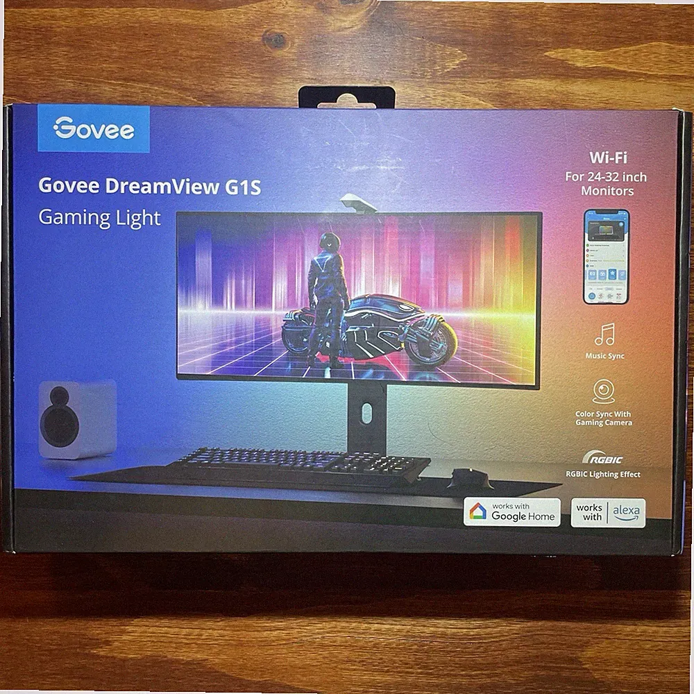 Govee Dreamview G1S Gaming Light 24-32 inch Monitors Overhead Lighting NEW