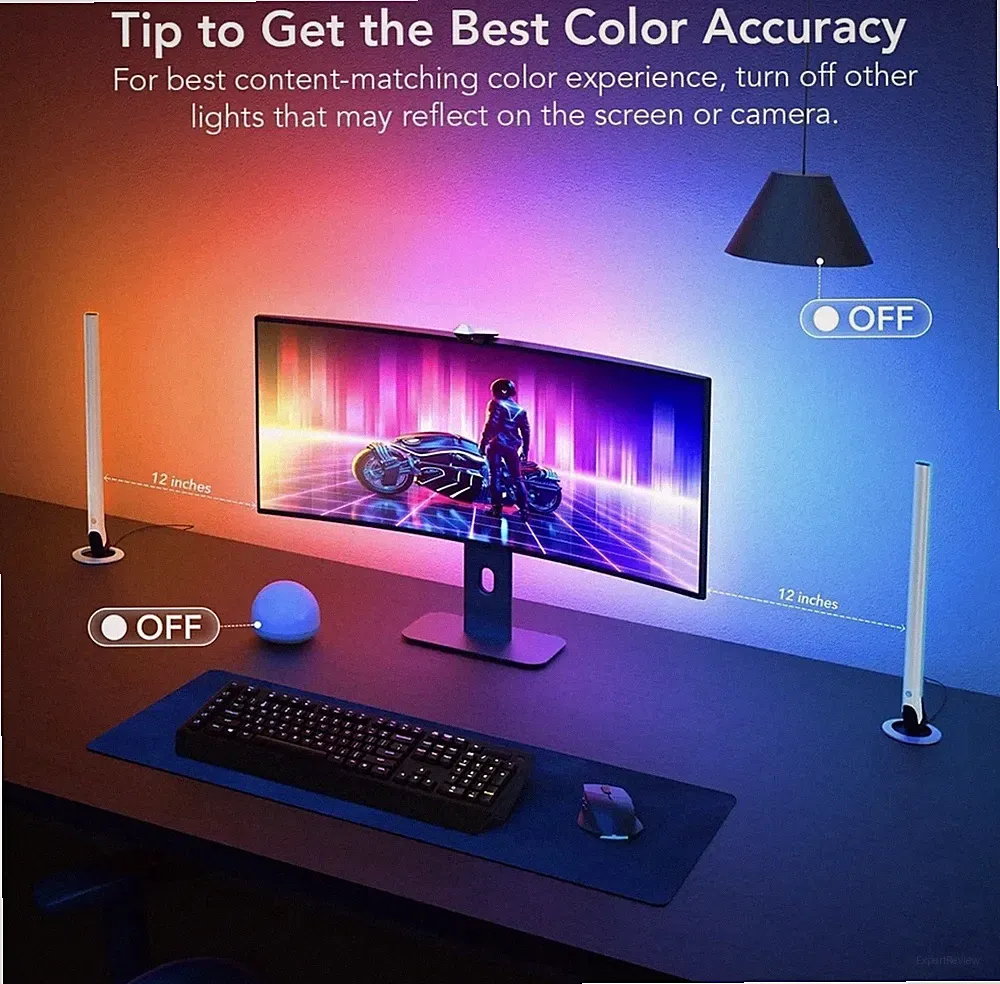 Govee DreamView G1S Pro RGBIC LED Light Strip Kit for 24-32 Inch Monitors