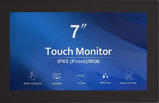GreenTouch 7 Inch Touch Screen Monitor Open Frame Touch Monitor USB DVI VGA