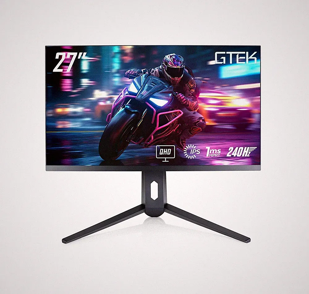 GTek 240Hz 2K Gaming Monitor, 27 Inch Display Full WQHD 2560 x 1440P, Extreme...