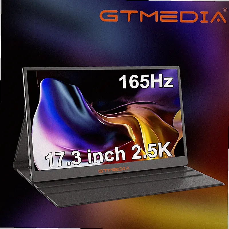 GTMEDIA 165Hz 2.5K Portable Gaming Monitor 17.3" 2560x1440 QHD Extender Screen