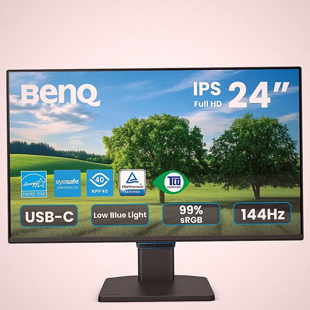 GW2490C 23.8" FHD 144Hz IPS Monitor - USB-C, Eye-Care, Ultra Slim Bezel