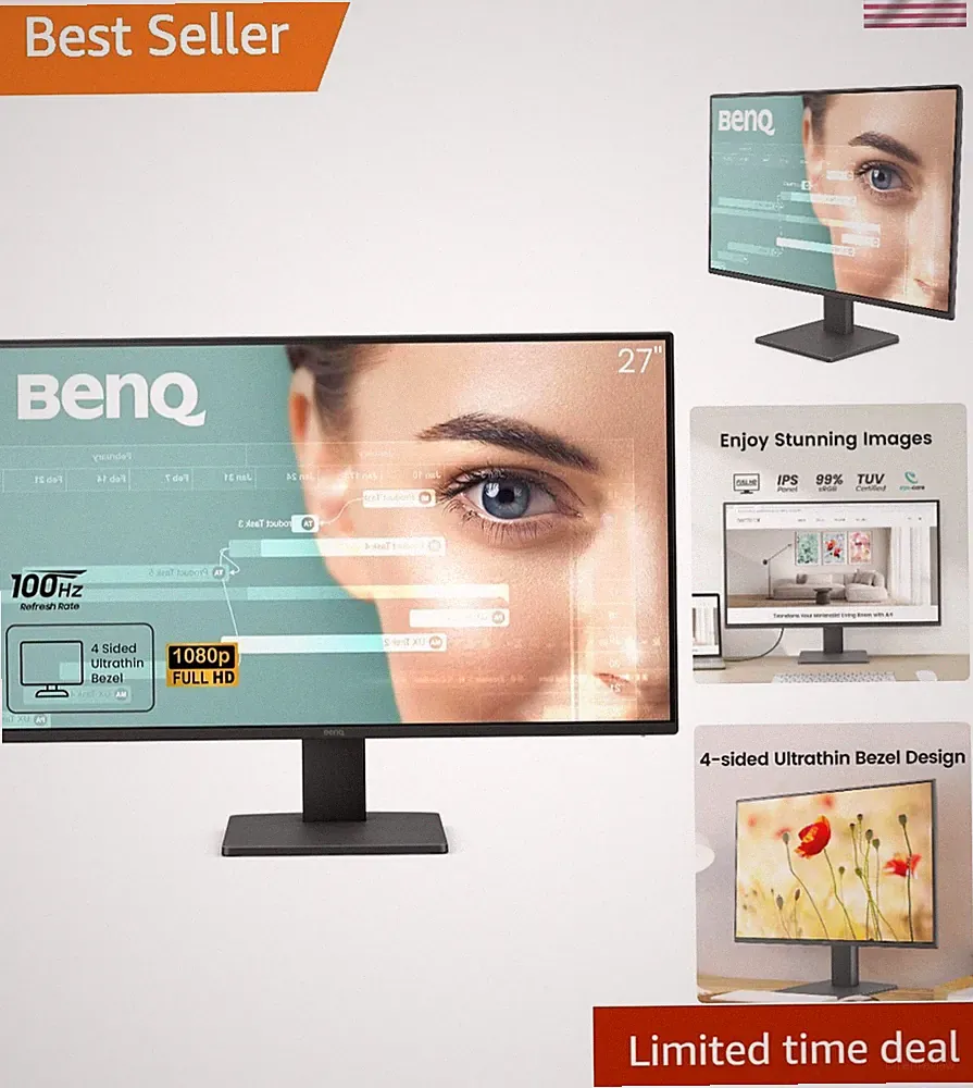 GW2791 27-Inch FHD Eye-Care Monitor with 100Hz & Flicker-Free Technology