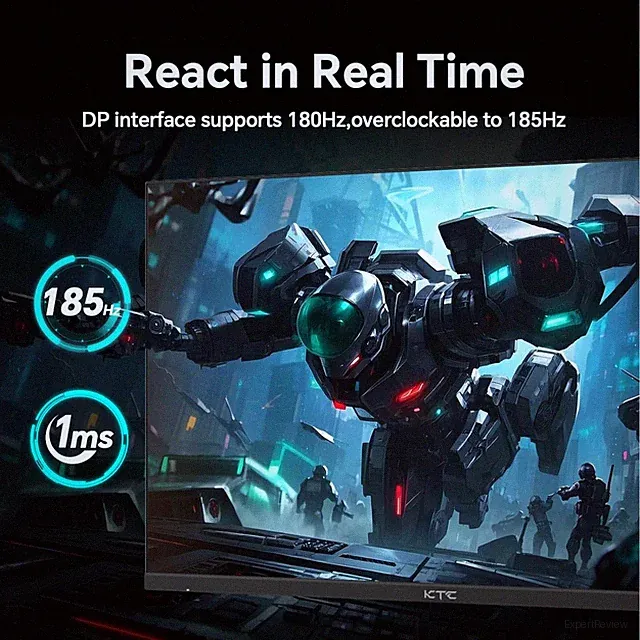 H24T7 | OC 185Hz Computer Monitor, 1ms, G-Sync/FreeSync