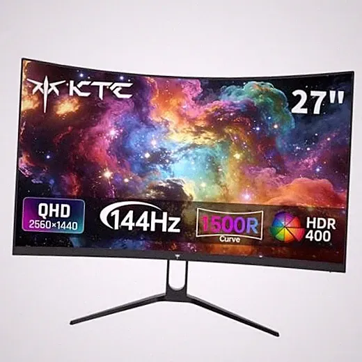 H27S5C 27 Inch Curved Gaming Monitor, 1440P QHD 144Hz Monitor, HDR 400