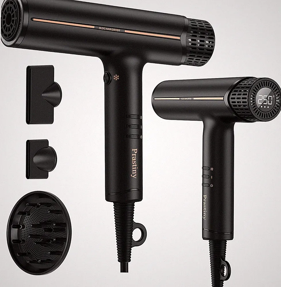 Hair Dryer with Diffuser: Professional High Speed Quiet Ionic Blow Dryer - Intel