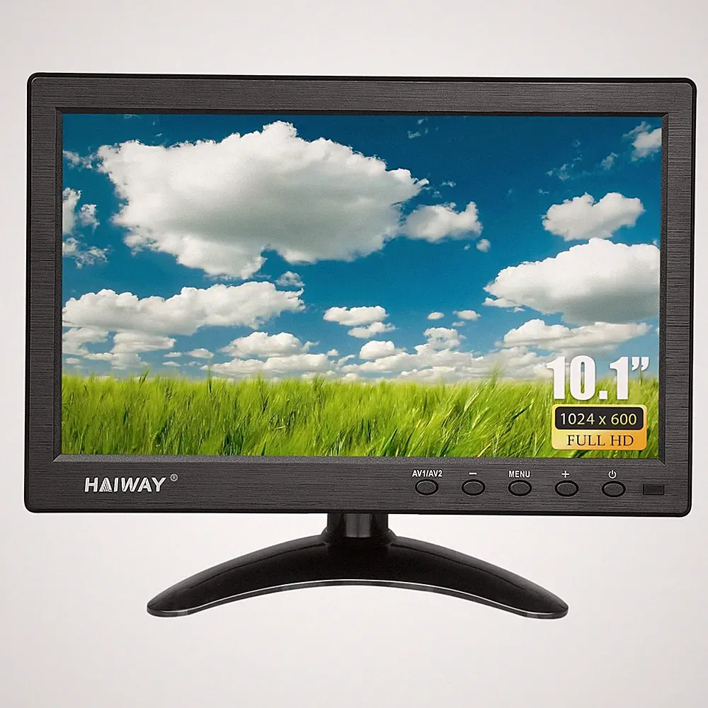 Haiway 10.1 inch Security Monitor, 1024x600 Resolution Small HDMI Monitor Sma