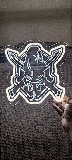 Halo LED Neon Sign 11x11 Inch Game Room Decor Gifts USB Powered Wall Art