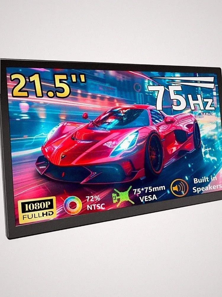 HD 215 21.5in Touchscreen Portable Monitor 1080p 75Hz HDMI Speakers VESA