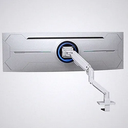 Heavy Duty Monitor Arm Mount for 34-49 inches and Ultra 57 inches WHITE