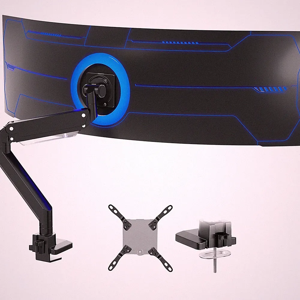 Heavy Duty Ultrawide Monitor Arm for 57 inch Screens up to 59.4 lbs, Desk Mou...