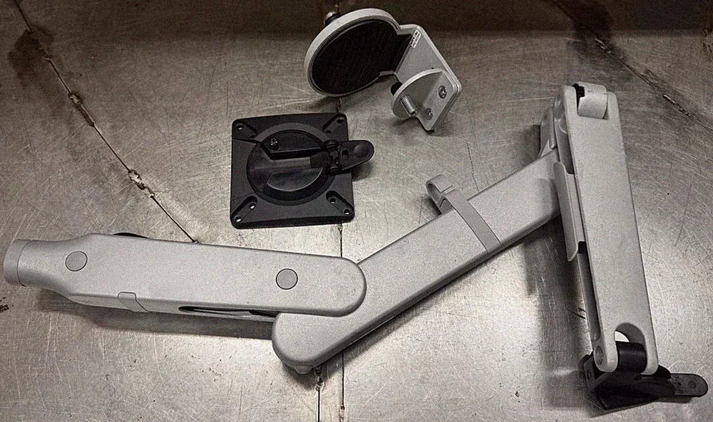Herman Miller Ollin Monitor Arm Mount & Base Clamp - Gaming Computer Desktop
