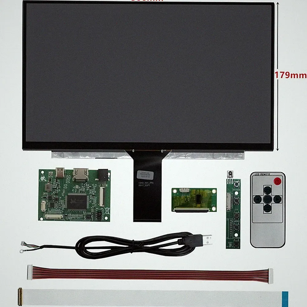 Heyman 13.3" Touchscreen Monitor Kit Full HD 1080P HDMI USB-C DIY LCD