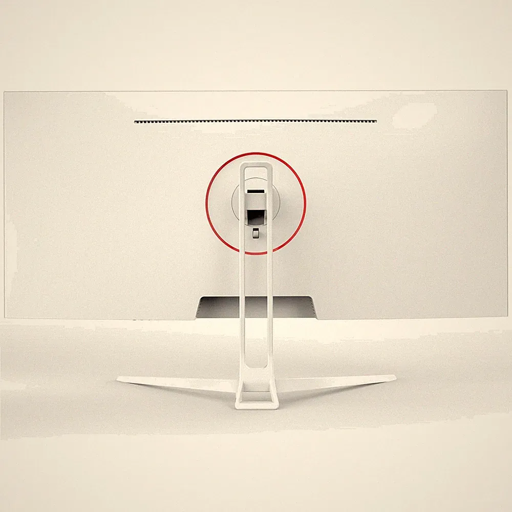 High Resolution 34'' White Monitor, FreeSync Technology