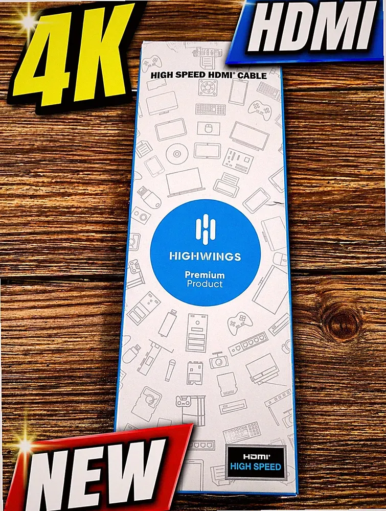 Highwings High Speed HDMI Cable 4K UHD TV Monitor Gaming NEW Fast HDMI Cord