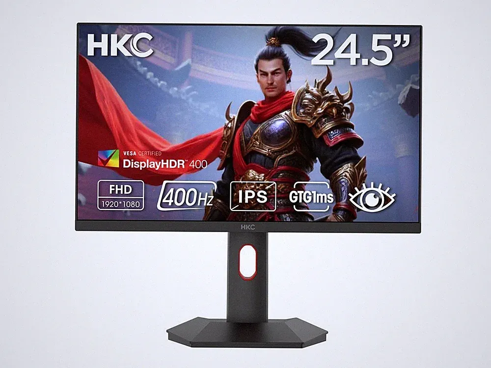 HKC G25H5P 24.5" FHD Fast IPS Gaming Computer Monitor - 1920 x 1080, 400Hz, 1ms