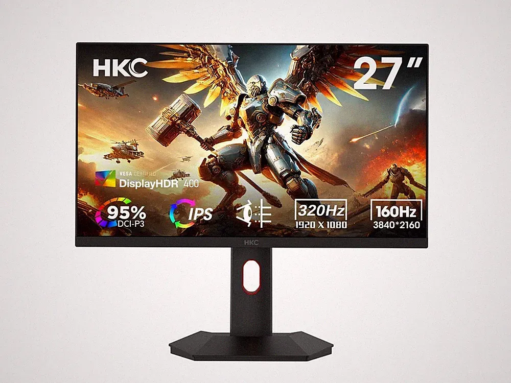 HKC G27H7P 27" 4K UHD Gaming Monitor Dual Mode 160Hz 4K Fast IPS 1ms HDR400 95%