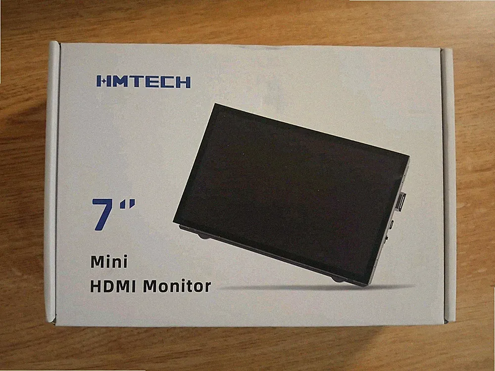 HMTECH 7 Inch Raspberry Pi Screen 800x480 HDMI Portable Monitor IPS
