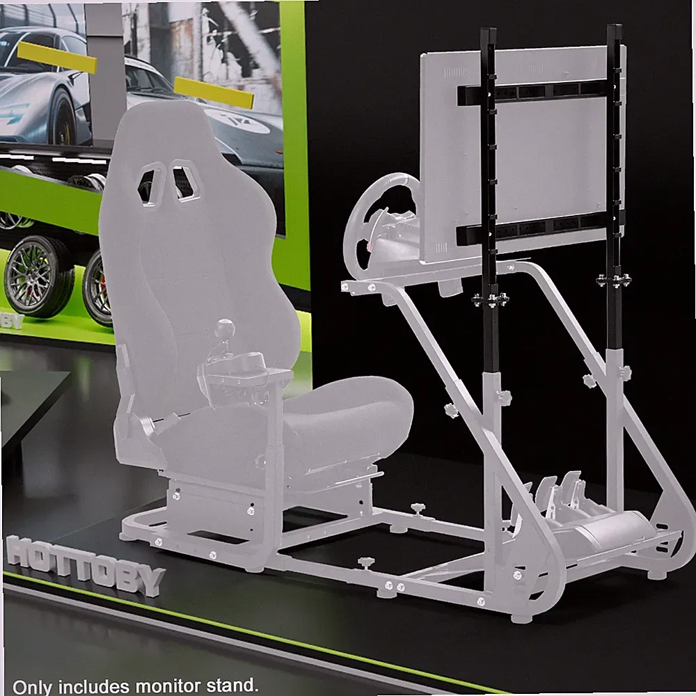 Hottoby TV Monitor Mount Stand For Racing Sim Cockpit Fits Screen 27 to 55 Inch