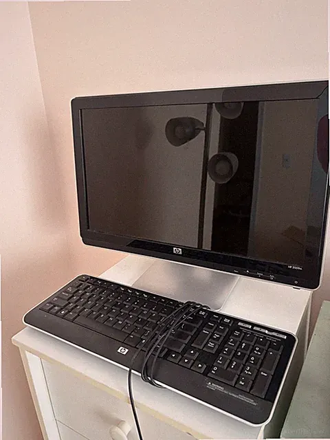 HP 20” Color LCD Monitor 2009m Integrated Speakers