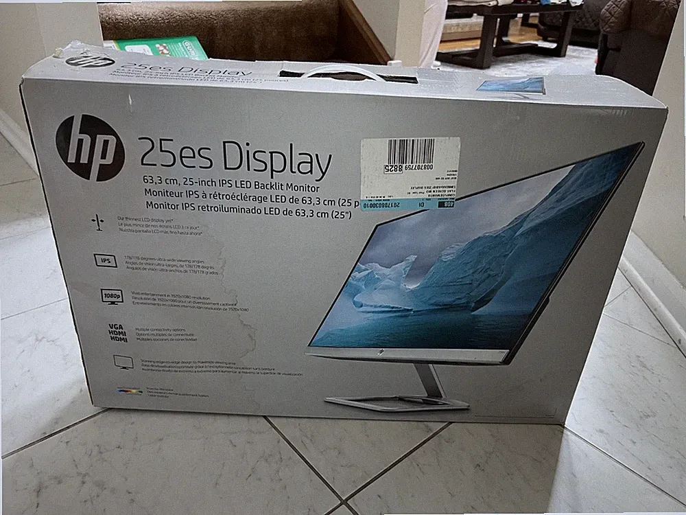 HP 25ES 25-inch Monitor - With a box, very good condition