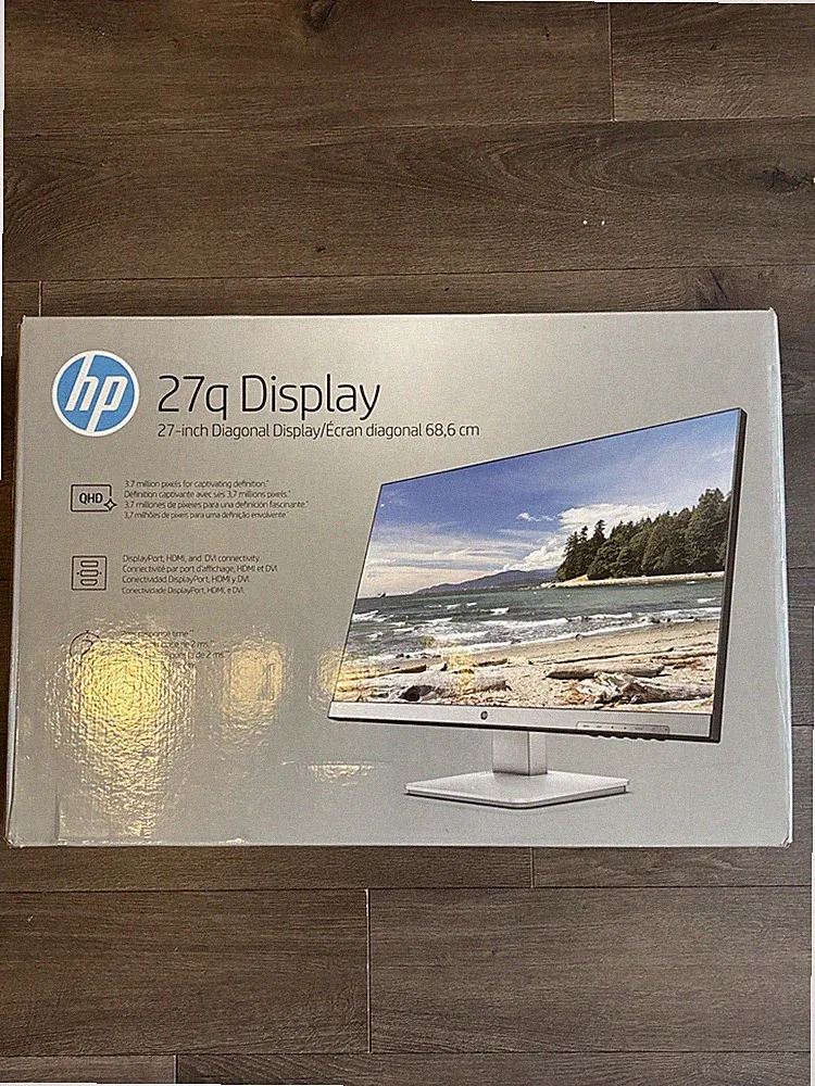 HP 27" Full HD IPS Monitor – Model 3FV90AA (2018) NEW SEALED Gaming Setup