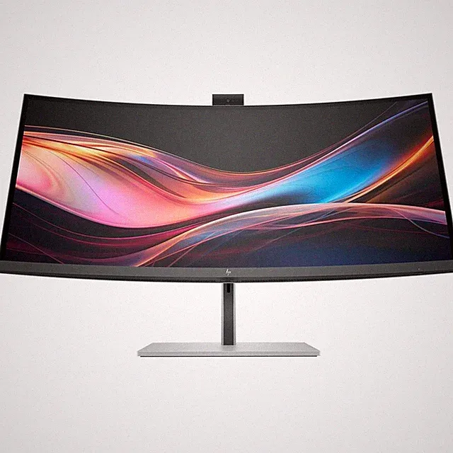 HP 734pm 34" Class Webcam UW-QHD Curved Screen LED Monitor - 21:9