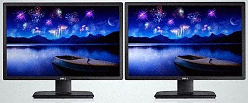HP/Dell/Samsung 20" PAIR Matching DUAL FULL LCD LED Gaming GRADE A 2 Monitors