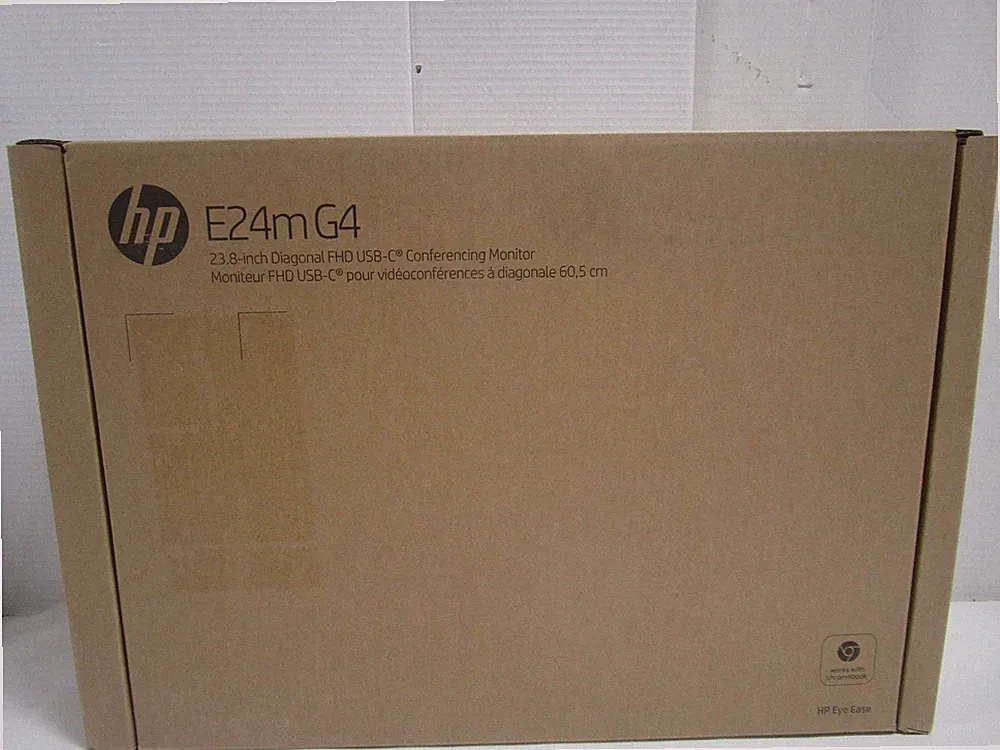 HP E24m G4 23.8 Inch FHD IPS USB-C Conferencing Monitor with 5MP Webcam NEW OPEN