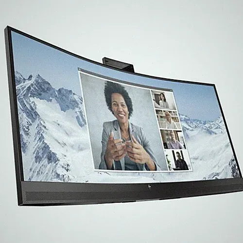 HP E34m G4 34" WQHD (3440x1440) Curved USB-C Monitor 75Hz 5ms, Speakers No Base