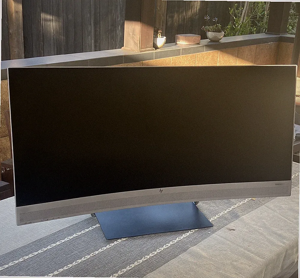 HP ENVY 34 34in Curved WQHD 3440x1440 LED Monitor HDMI DP with Power Adapter