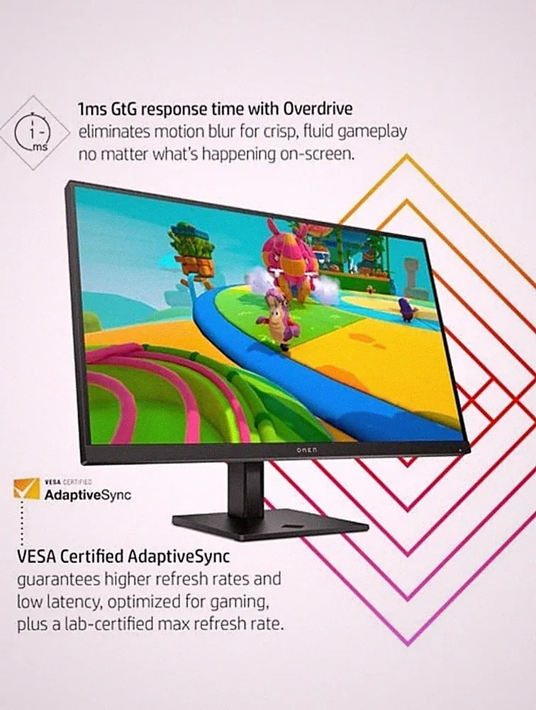 HP OMEN 27k UHD 144Hz Gaming Monitor, 4K UHD Display (3840 x 2160) NEW