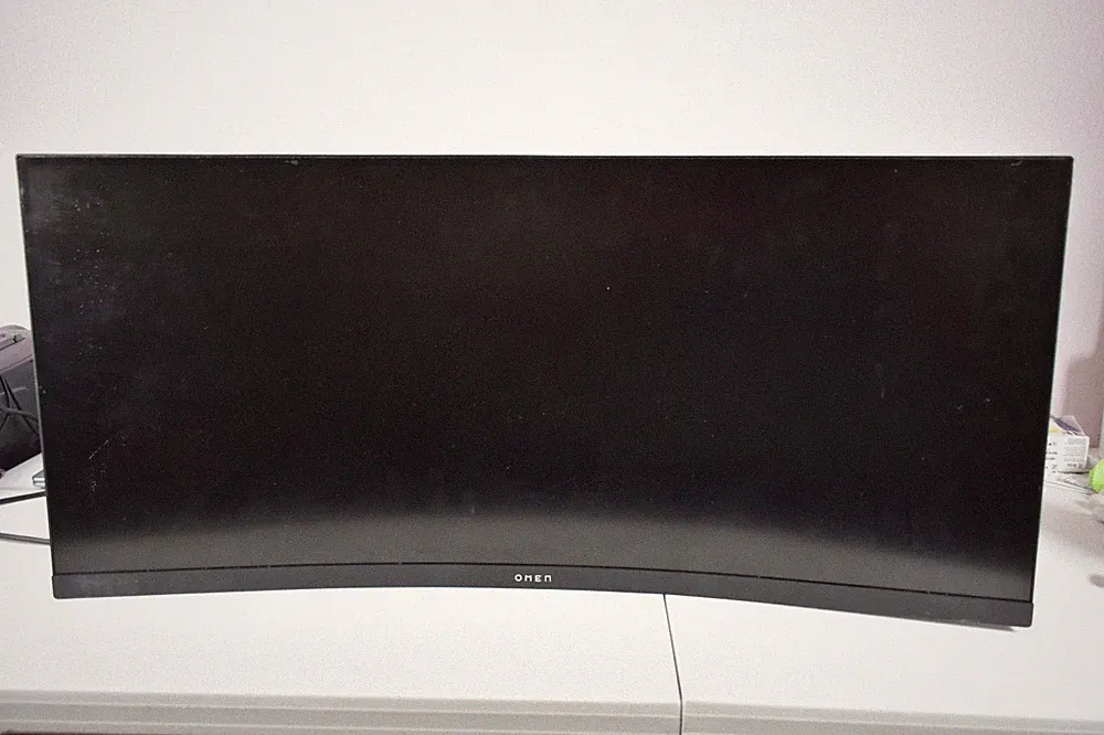 HP OMEN 34" Curved Gaming Monitor Ultrawide Parts Only AS-IS No Stand