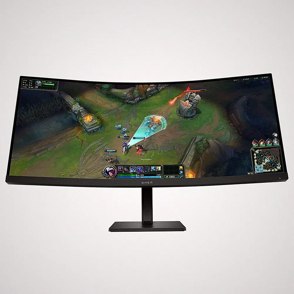 HP OMEN 34" WQHD 3440x1440 180Hz 1ms Curved Gaming Monitor AV4C1AAABA