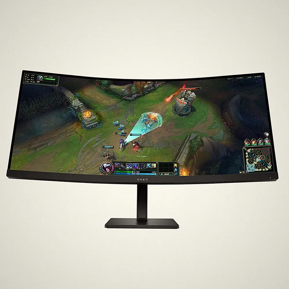 HP OMEN 34" WQHD 3440x1440 180Hz 1ms Curved Gaming Monitor AV4C1AAABA