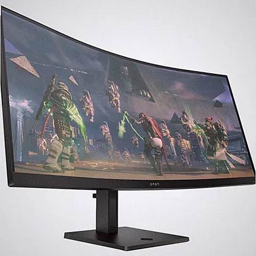 HP OMEN 34C 34" WQHD 3440x1440 165Hz VA Curved Gaming Monitor Freesync Speakers